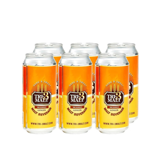 TRI-3 Malt Drink Ginger - 6 Pack Cans
