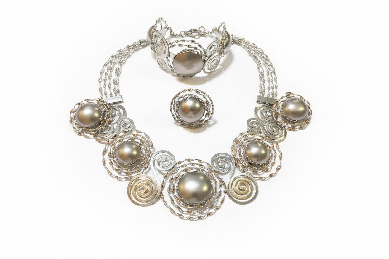 Bentix Brazilian gold plated jewellery set with necklaces, bangles, rings, and earrings showcasing authentic craftsmanship and luxurious finish