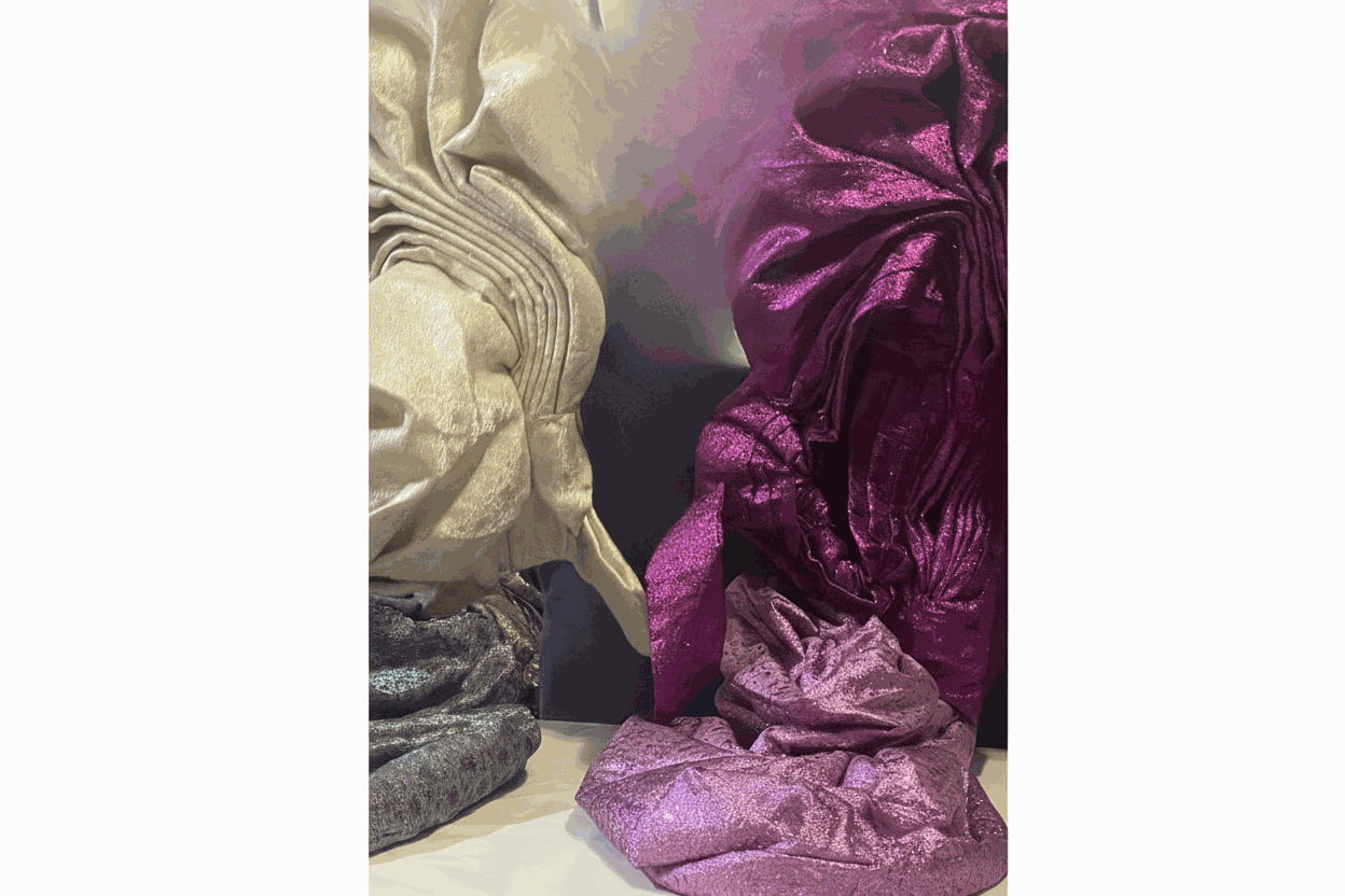 Nigerian Auto-Gele traditional headtie in elegant side fan style for formal celebrations
