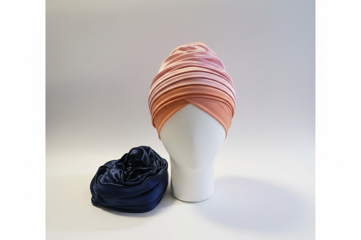Nigerian Pink and Blue Turban wear